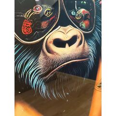 Glass Picture Punk Gorilla 60x80cm
