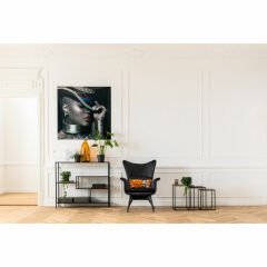 Loft Siyah Toz Boyalı Çelik Duvar Rafı