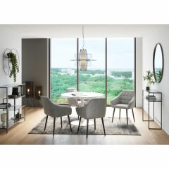 Loft Siyah Toz Boyalı Çelik Duvar Rafı