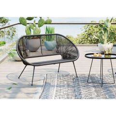 Bench Acapulco Black Koltuk