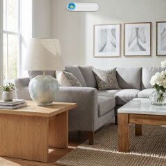 Noven Su Yeşili Gövde Krem Başlık Dekoratif Abajur