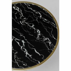 San Remo Tablalı Siyah Yan Sehpa
