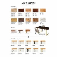 Table Top Tavola Swiss Edge Oak 160x80
