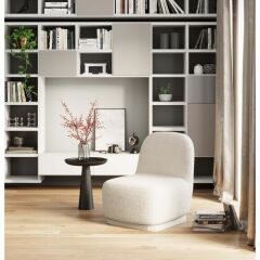 Swivel Armchair Ted Cream Berjer