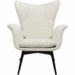 Armchair Tudor Bouclé Cream Berjer