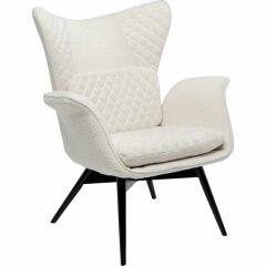 Armchair Tudor Bouclé Cream Berjer