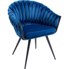 Armrest Mavi Çelik Sandalye