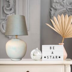 Velvet Soft Turkuaz Abajur