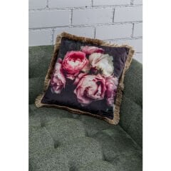 Blush Roses Polyester Kırlent 45x45 cm