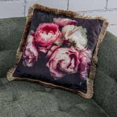 Blush Roses Polyester Kırlent 45x45 cm