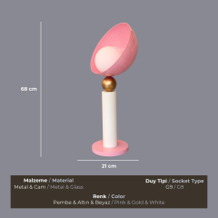 Cosmo Pembe Masa Lambası