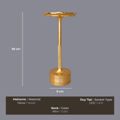 Nova Gold Masa Lambası