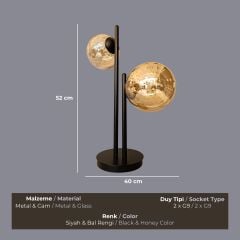 Orbis Siyah Masa Lambası