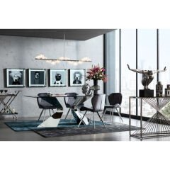 Viva Grey Chrome Çalışma Sandalyesi