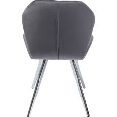 Viva Grey Chrome Çalışma Sandalyesi