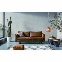 Neo 2 Seater Tobacco Masif Ahşap Kanepe