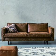 Neo 2 Seater Tobacco Masif Ahşap Kanepe