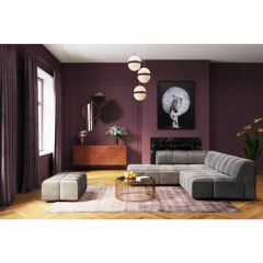 Stool Belami Velvet Grey Tabure