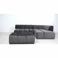 Stool Belami Velvet Grey Tabure