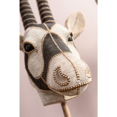 Antelope Head Pearls Dekoratif Obje