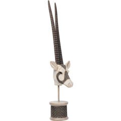 Antelope Head Pearls Dekoratif Obje