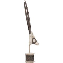 Antelope Head Pearls Dekoratif Obje