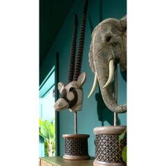 Elephant Head Pearls Dekoratif Obje