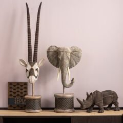 Elephant Head Pearls Dekoratif Obje
