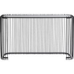 Console Wire Glass Black Yemek Masası