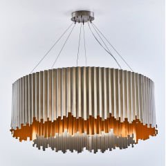 Bahar Metal Krom Sarı Endütriyel Avize 0490