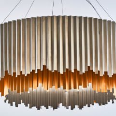 Bahar Metal Krom Sarı Endütriyel Avize 0490