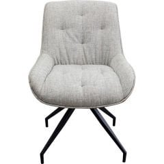 Swivel Chair Lori Grey Brown Berjer