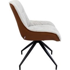 Swivel Chair Lori Grey Brown Berjer