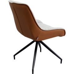Swivel Chair Lori Grey Brown Berjer