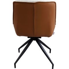 Swivel Chair Lori Grey Brown Berjer
