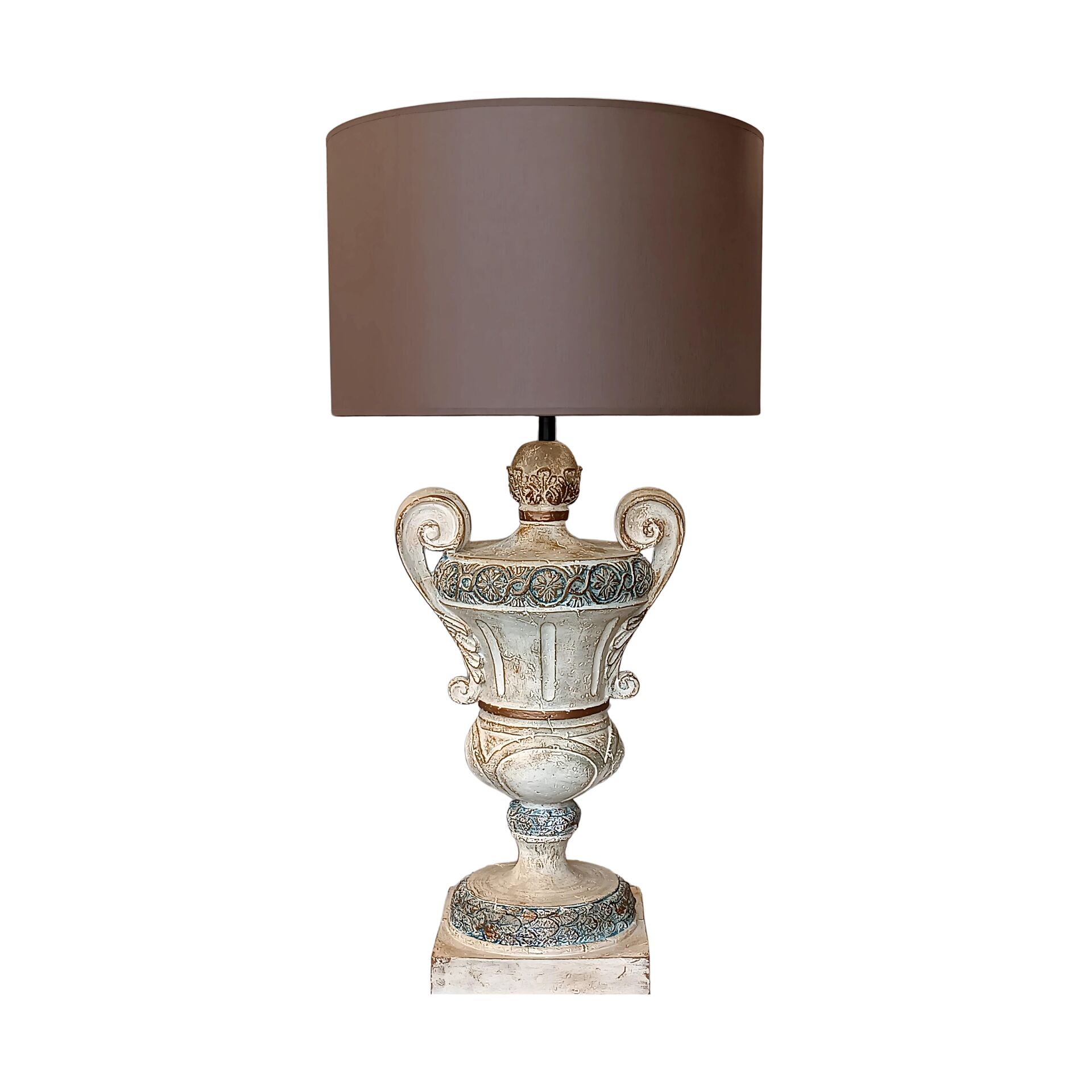 Vesta Beyaz Eskitme Abajur