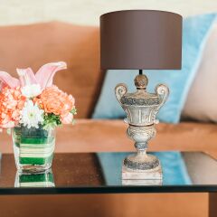 Vesta Beyaz Eskitme Abajur