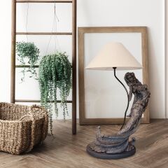 Sirena Antrasit Eskitme Abajur