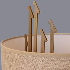 Figure Eskitme Gold Abajur