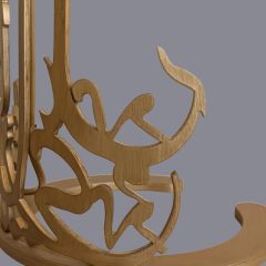 Figure Eskitme Gold Abajur