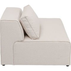 Infinity Ottomane Semi Elements Cream Sağ Koltuk 120cm