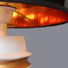 Opulence Krem Gold Abajur