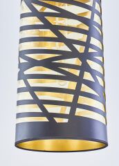 Çizgili Sarkıt Avize Siyah