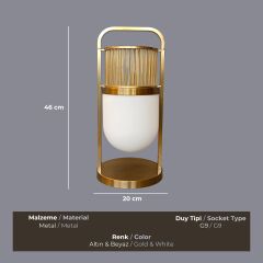 Luminara Gold Masa Lambası