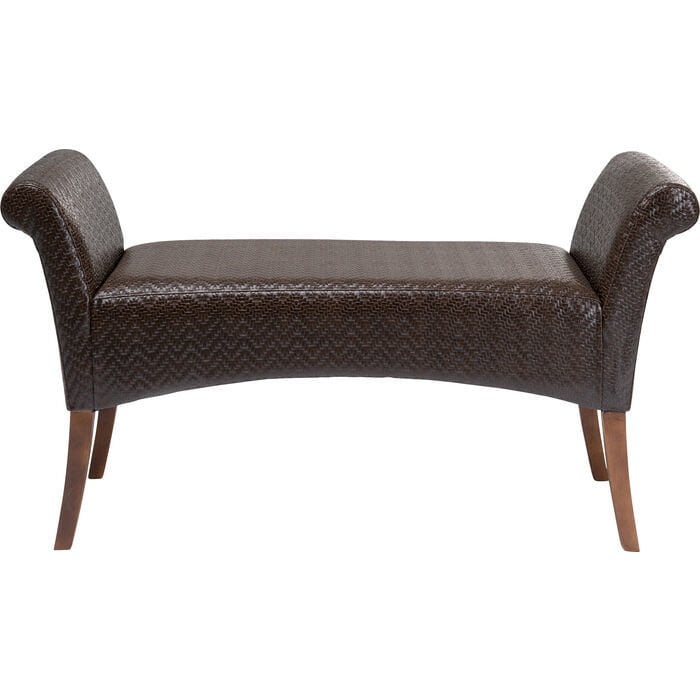 Motley Zigzag Brown Bench