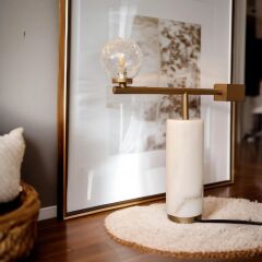 Balance Gold Mermer Masa Lambası