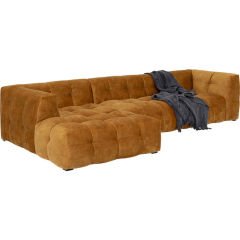 Corner Sofa Salamanca Gold Brown Left Kanepe