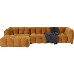 Corner Sofa Salamanca Gold Brown Left Kanepe