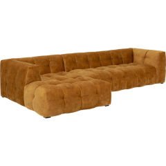 Corner Sofa Salamanca Gold Brown Left Kanepe