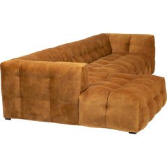 Corner Sofa Salamanca Gold Brown Left Kanepe